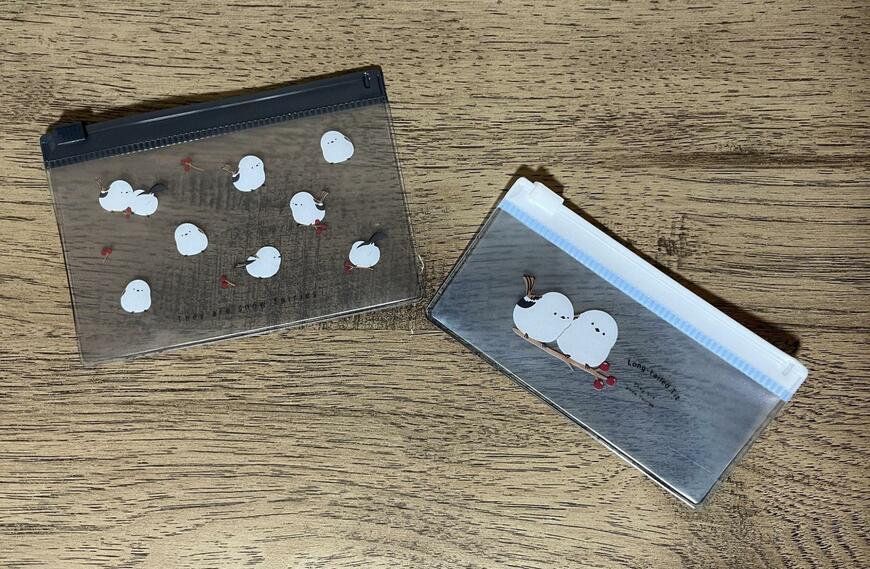 セリア、フラットケース シマエナガ柄商品画像