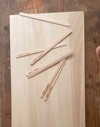 【作ってみたい】ダイソーの〈木材・木製マドラー〉を使って…　ユニークでおしゃれな〈ロッカー風収納ボックス〉をDIY