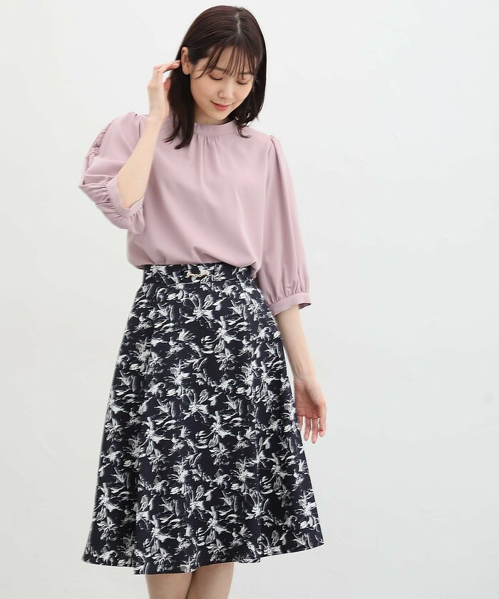 6分袖レース使いブラウス(税込2680円)