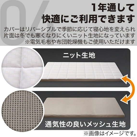 出所：ニトリ公式　通気性の良い敷布団　シングル（Nブレス プラスエア）