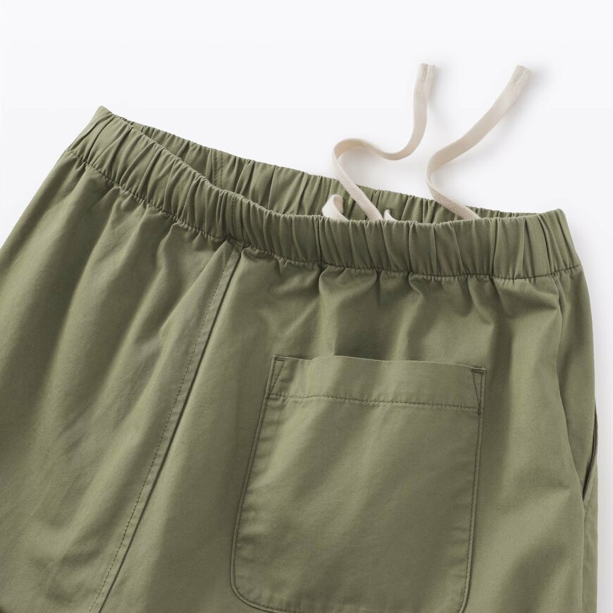 出所：無印良品公式　婦人　洗いざらし　コットンイージーテーパードパンツ