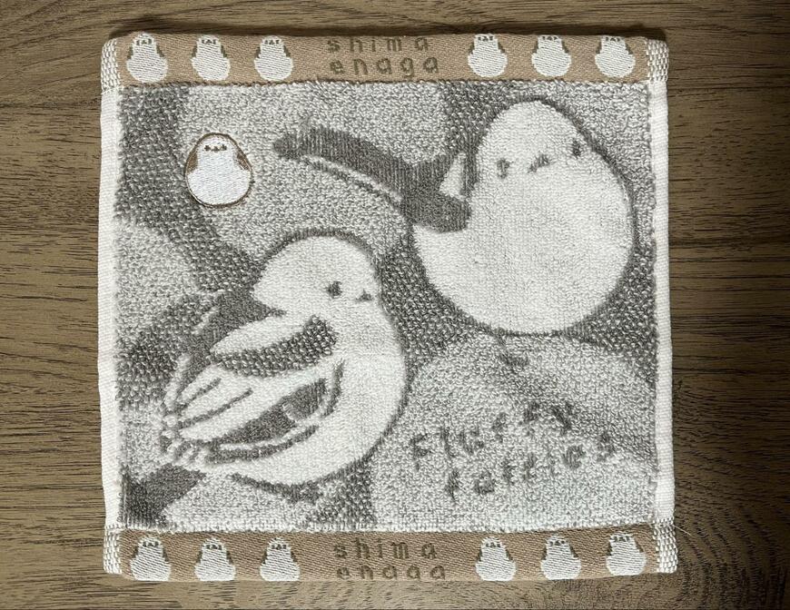 筆者撮影（キャンドゥ、ハンカチタオル（シマエナガ））