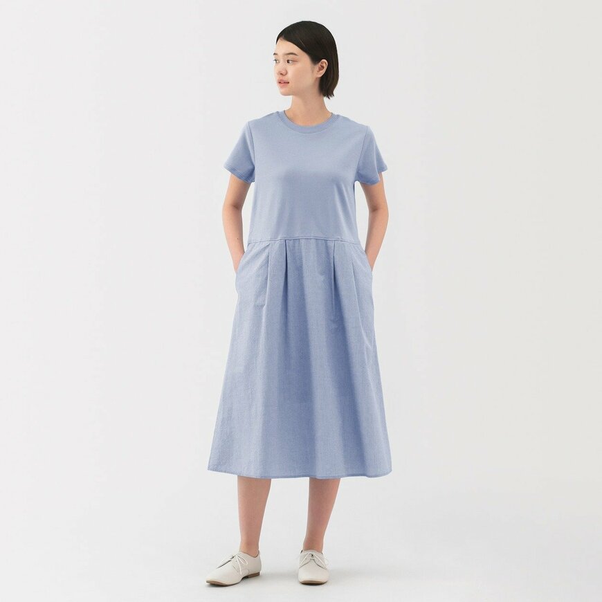 無印良品公式 婦人 涼感 半袖ワンピース