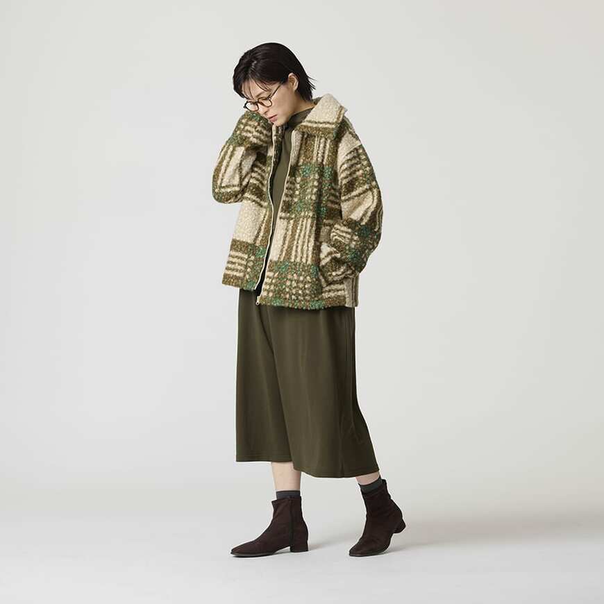 ワークマン公式　レディースニュートラルギャザーワンピース