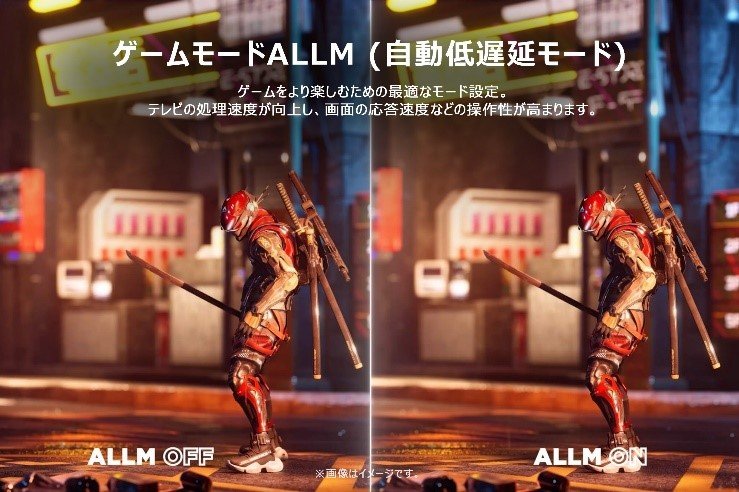 ゲームモードALLM(自動低遅延モード)