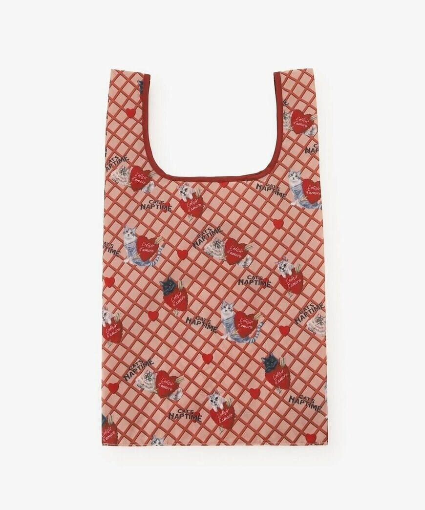 出所:アフタヌーンティー公式 ポケッタブルショッピングバッグ/Cat's NapTime