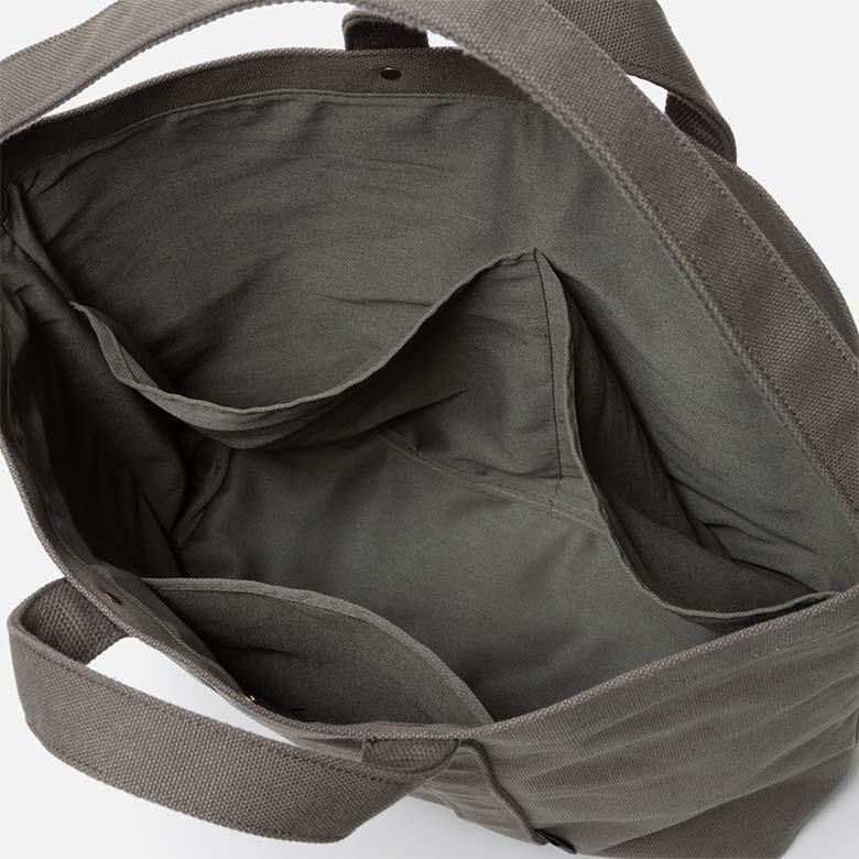 コットントートバッグ カーキL