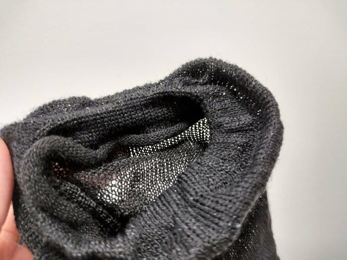 二の腕ゴム部分