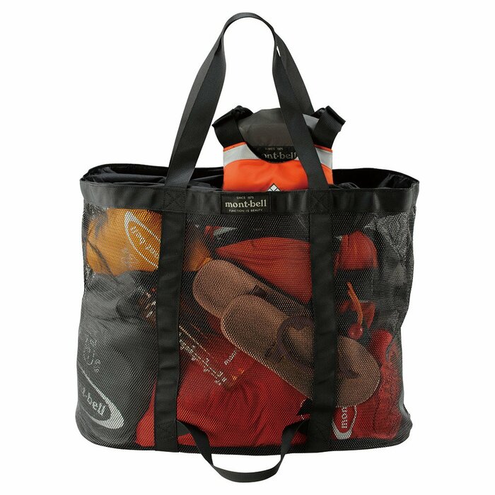 メッシュ製の大容量トートバッグです