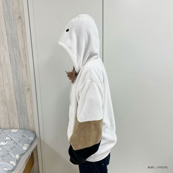 肌寒いときに羽織れば、まるでシマエナガの気分が味わえそうですね。