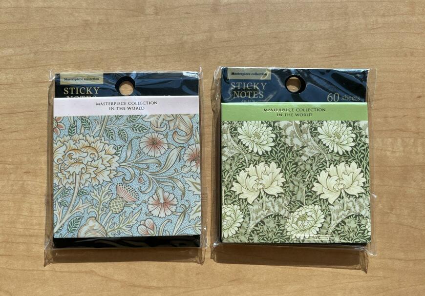筆者撮影（セリア、メモ付箋 60P マスターピースコレクション/WM_CT＆DO）