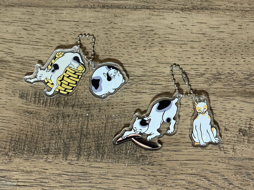 筆者撮影（キャンドゥ、ミニキーホルダー猫柄）