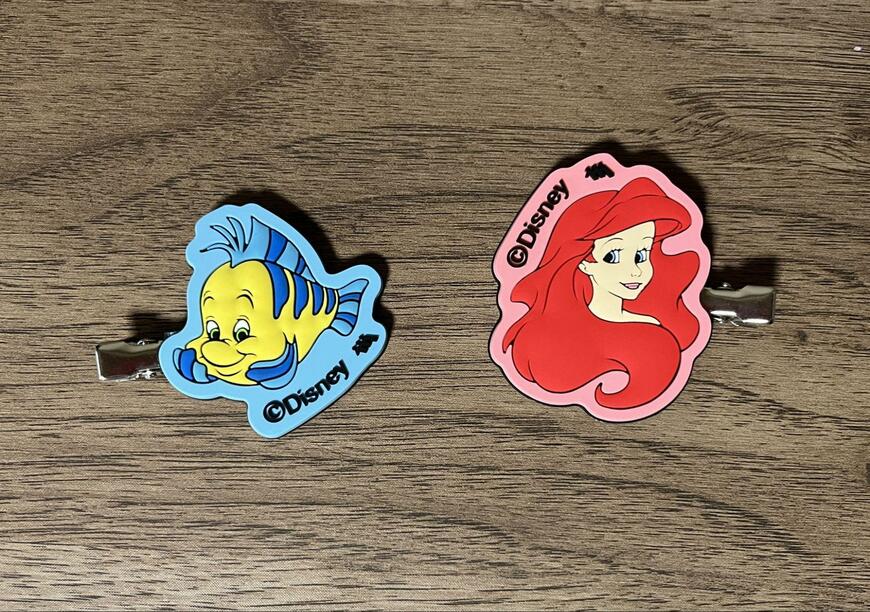 筆者撮影（セリア、〈リトル・マーメイド〉前髪クリップ/アリエル・フランダー）