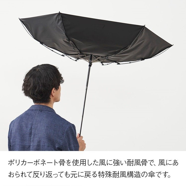 KEYUCA公式 折畳傘 遮光耐風 55cm 無地