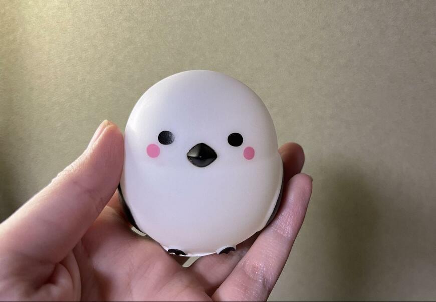 キャンドゥ、ソフトビニール製シマエナガ形状画像