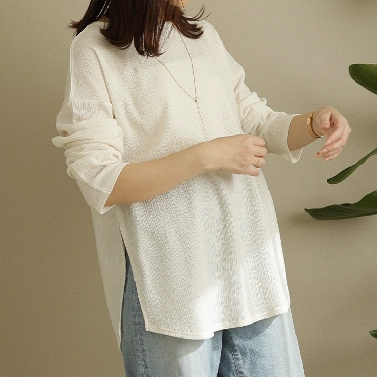 しまむら公式 レディース ヘンリーネックプルオーバー(nico)