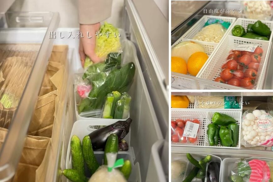 セリアとダイソーの商品を使った収納