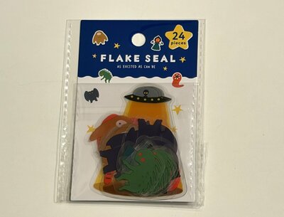 セリア、フレークシール UFO柄商品画像