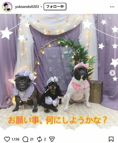 安藤優子のInstagram投稿