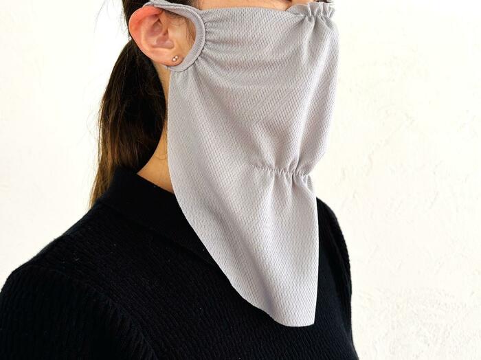 FACE COVER 日よけマスク　メッシュタイプ／gray