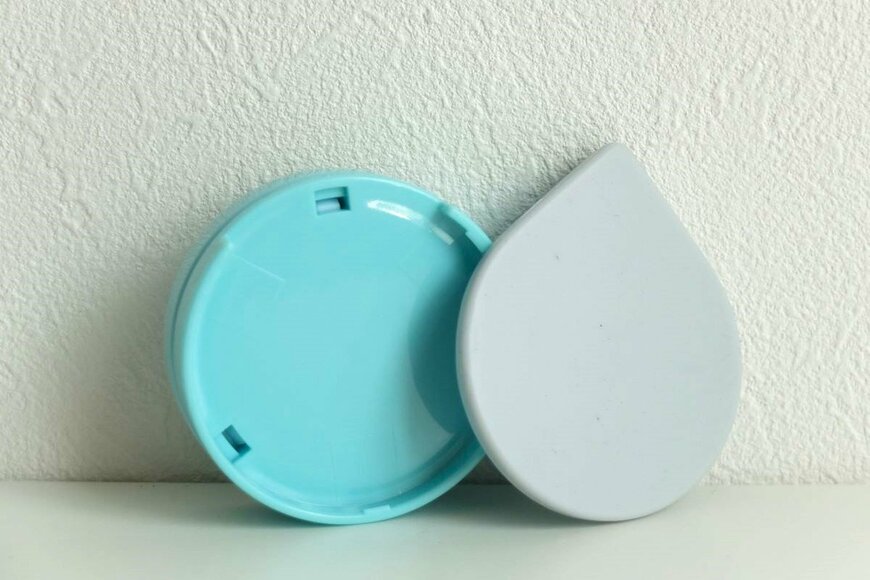 セリア、マット付き朱肉のマットを外した写真