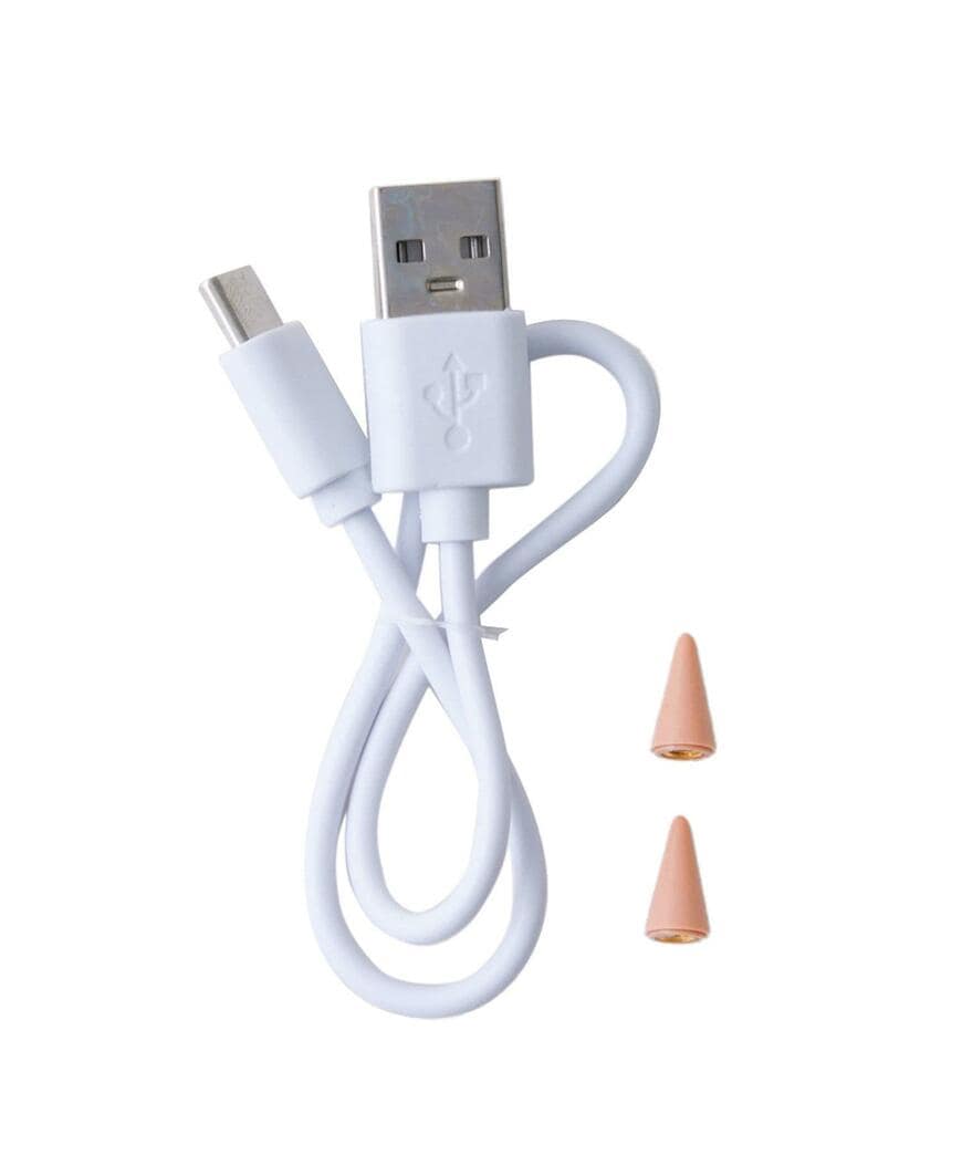 3COINS タブレット用タッチペン、交換用のペン先・コードの画像