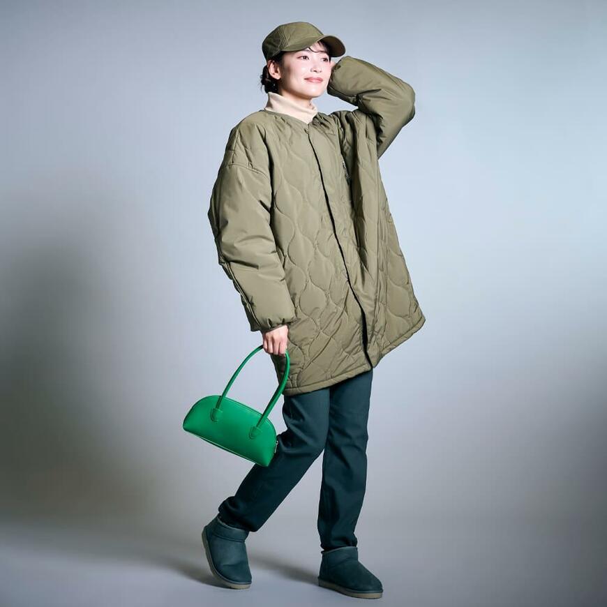 ワークマン、キルティングコート画像