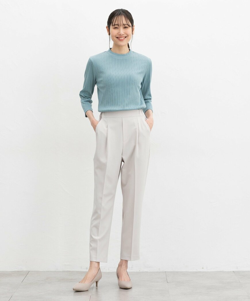 ハニーズ公式　７分袖ハイネックＴシャツ