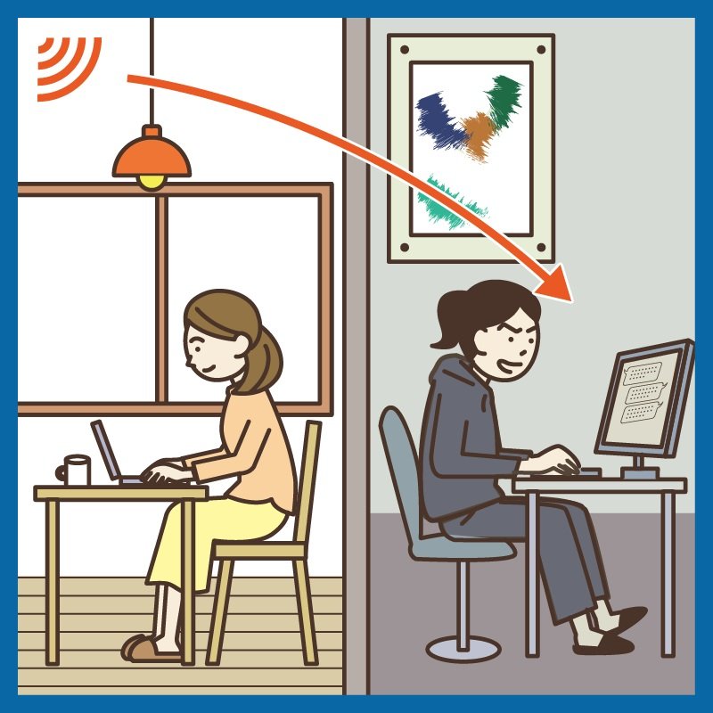 通信内容が盗み見られる