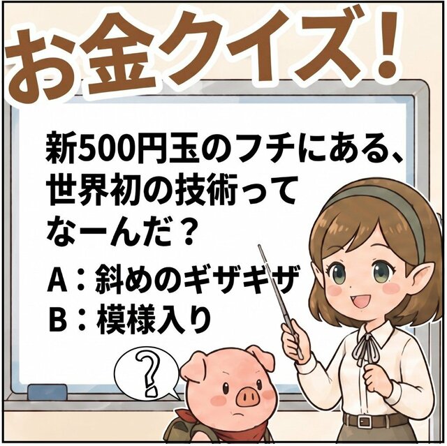 【お金クイズ】新500円玉に隠された最先端技術とは？お財布の中身をチェック！