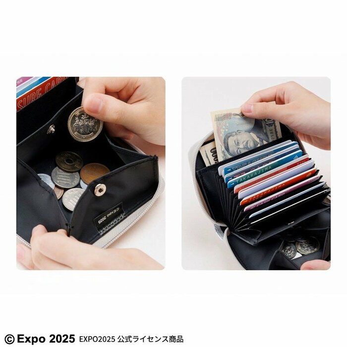 カード、紙幣、コインをひとつにまとめられます