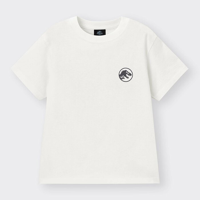 GU公式　KIDS（男女兼用） グラフィックT（半袖） JURASSIC WORLD 1