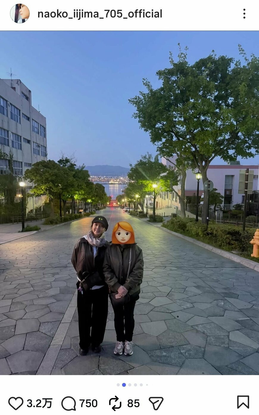 出所：飯島直子のInstagram（＠naoko_iijima_705_official ）参照日：2026年5月27日