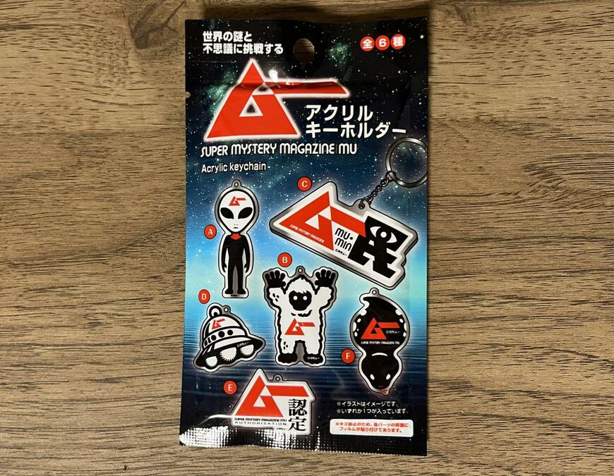 筆者撮影（セリア、ムー アクリルキーホルダー）