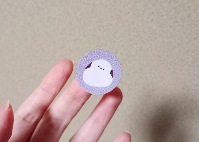 出所：筆者撮影（セリア、ポイントシール もふもふばーど126片）