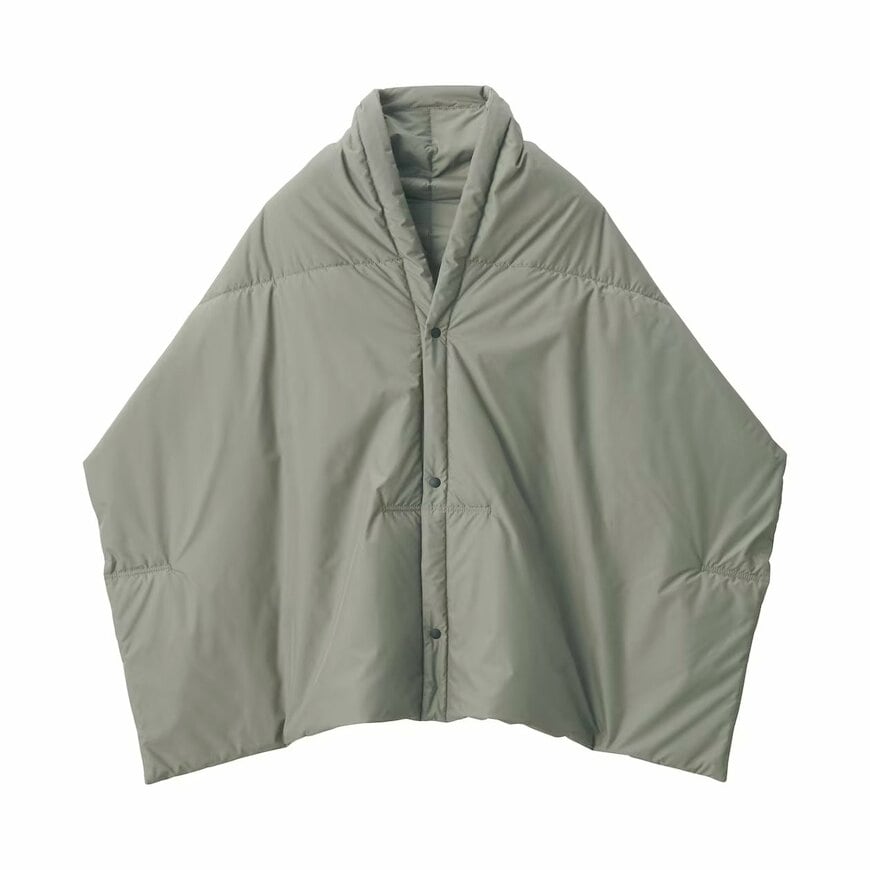 出所：無印良品公式　吸湿発熱中わた表面撥水パッカブル　ケープ