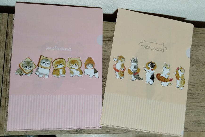 筆者撮影（セリア、モフサンド A4クリアファイル2）