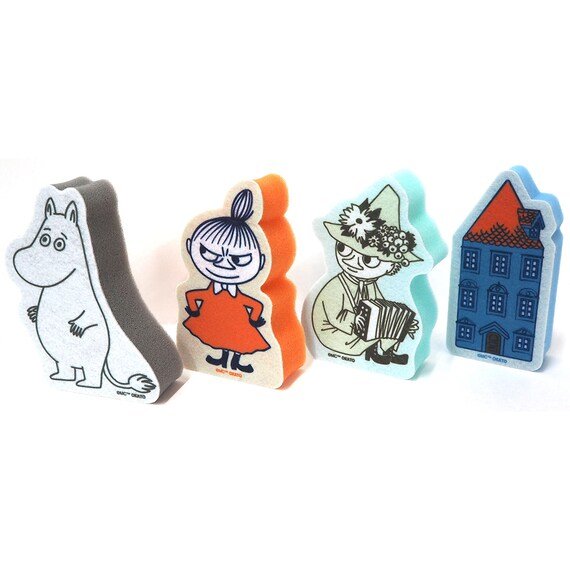 出所：ニトリ公式通販 ニトリネット MOOMIN ムーミン 不織布スポンジ4個セット
