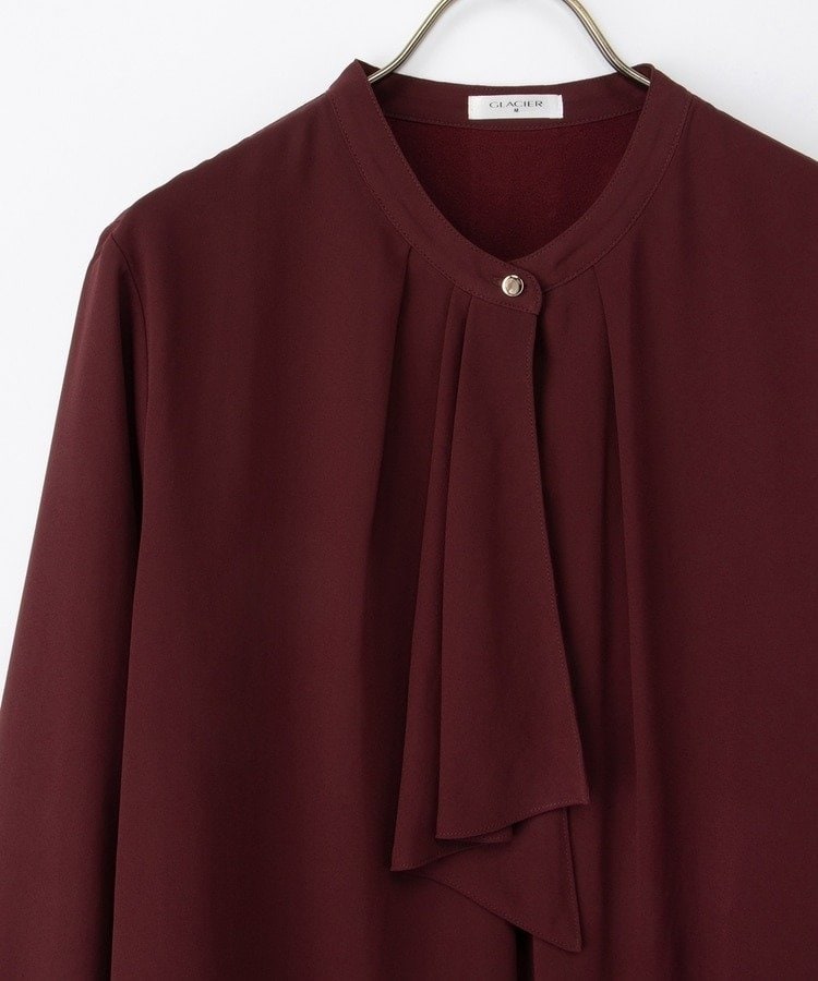 ハニーズ公式 あったか裏地ボウタイブラウス