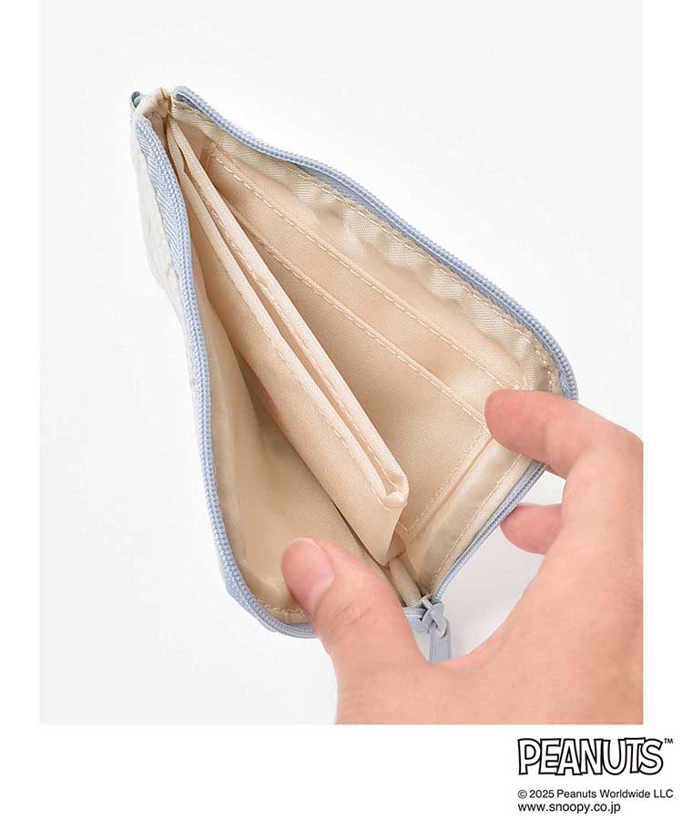 ブルーエブルーエ公式　スヌーピーjourneyスリムマルチウォレット　画像