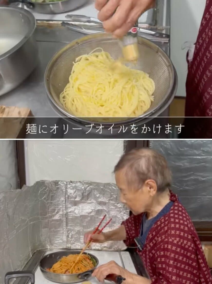 94歳の調理風景
