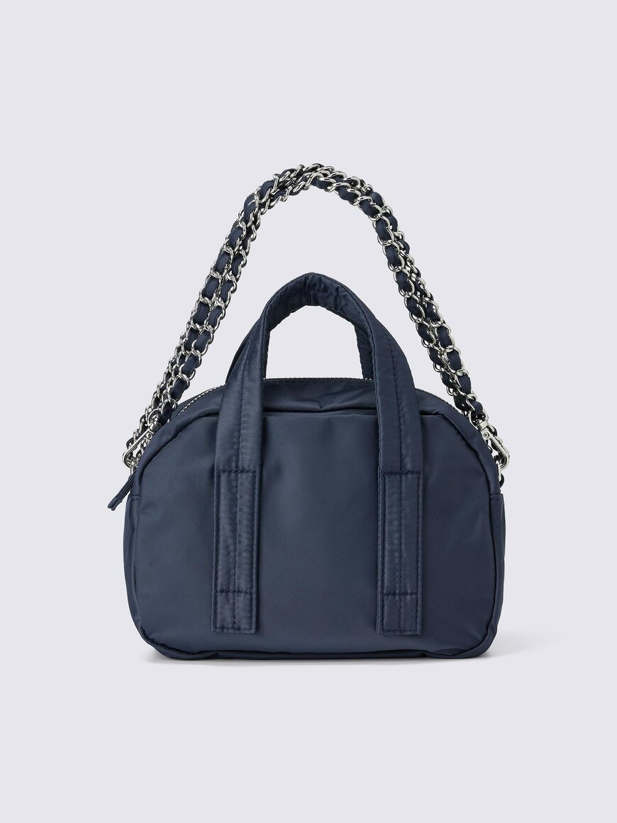GU、ナイロンミニボストンバッグのネイビー