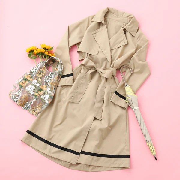 フランフラン公式　チュールバッグ イエロー×ブラウンの画像