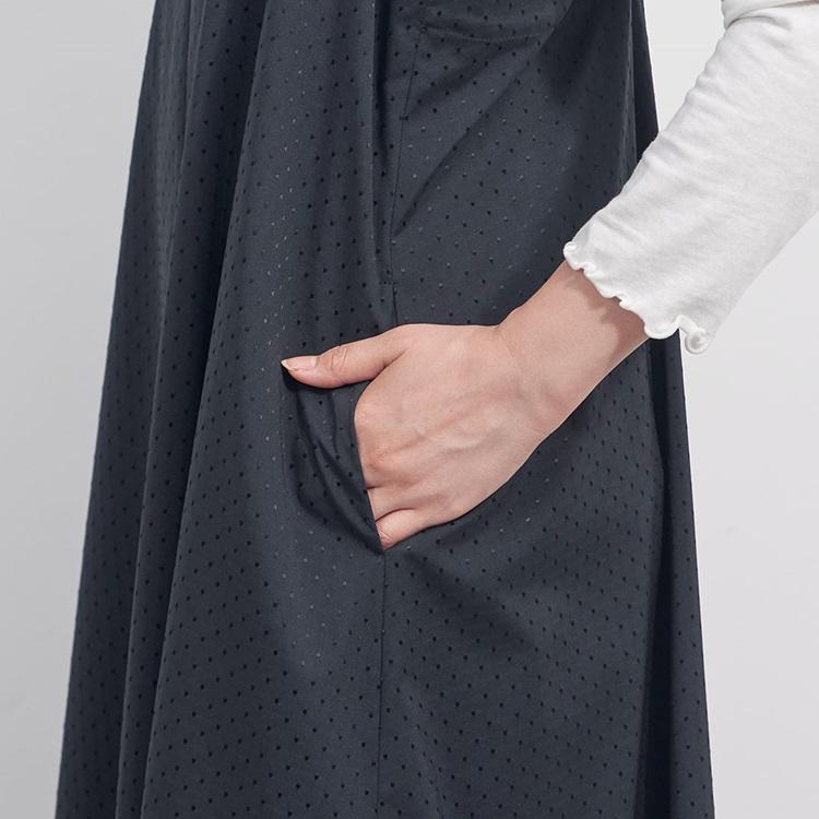 【すごナノ撥水】ドビードットキャミワンピ