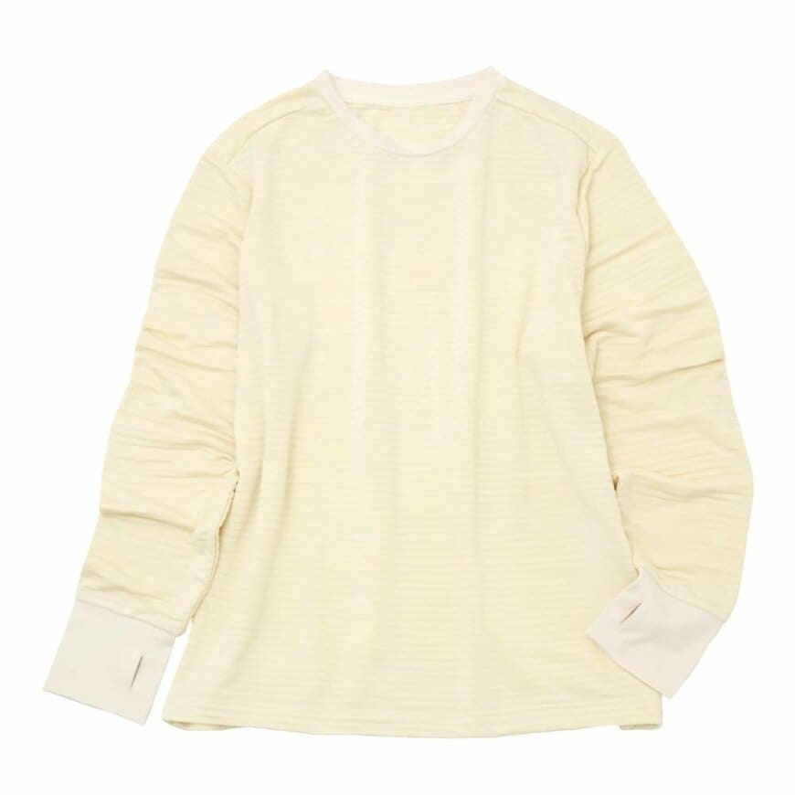 ワークマン公式　レディース裏ボーダーフリースコンプクルー