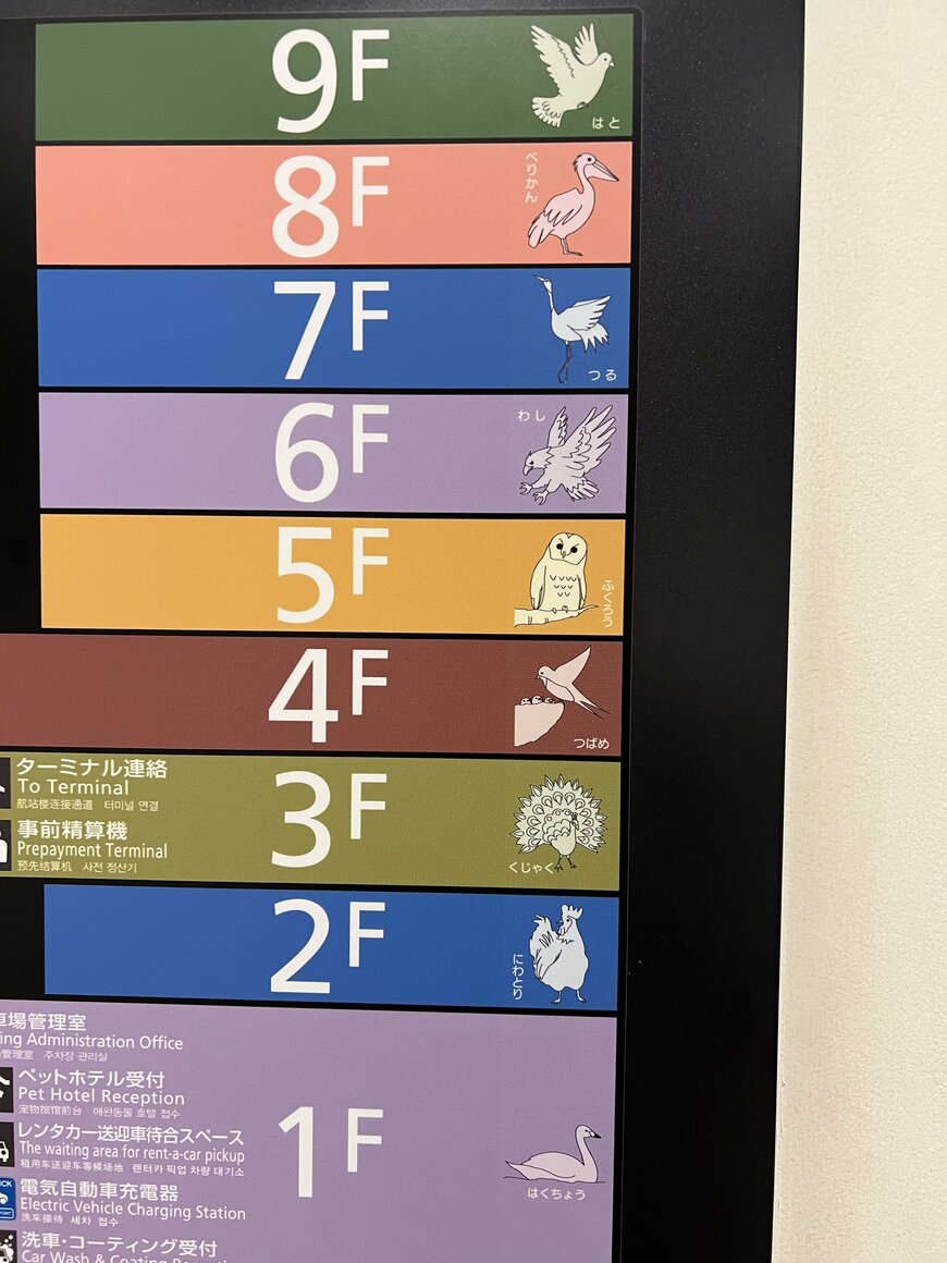 羽田空港T3駐車場のフロアマップ