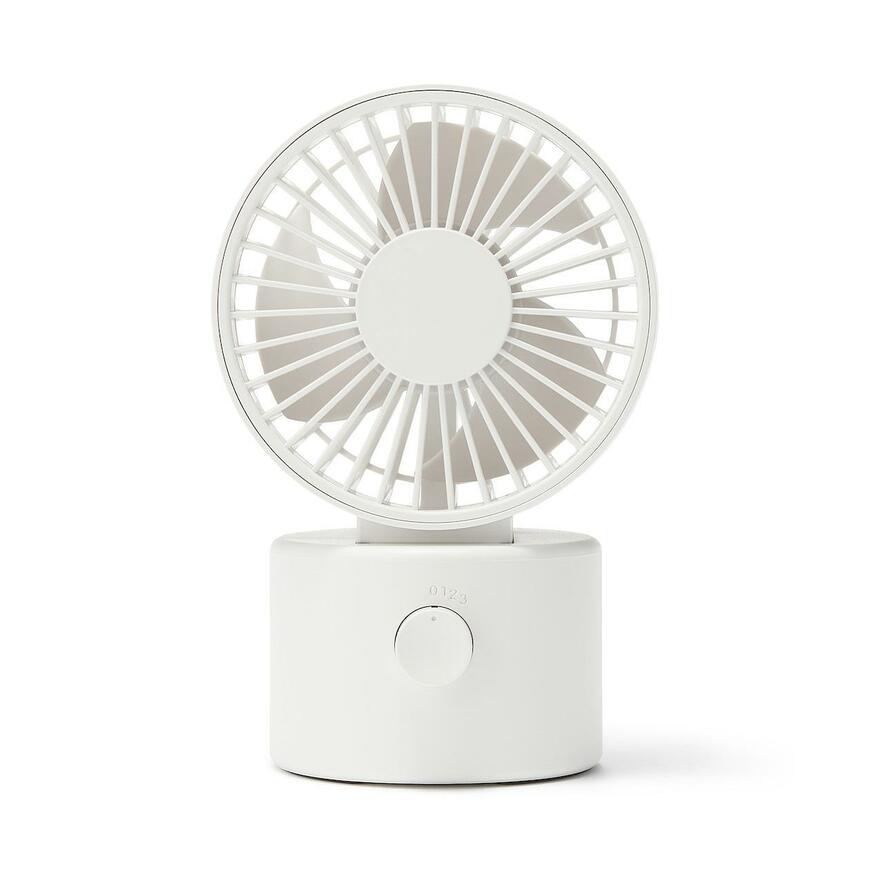  無印良品、首振り機能付きコードレスデスクファン画像