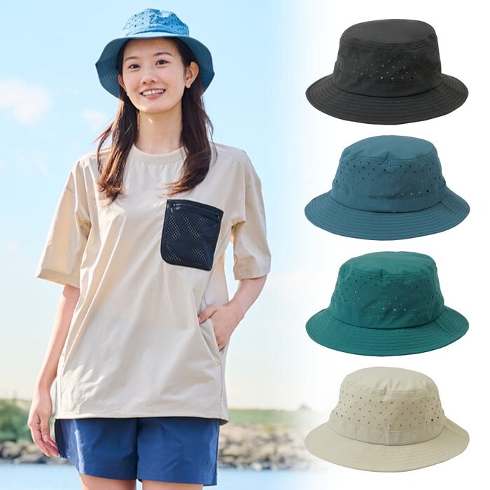 ワークマン公式　クールマックス PPパンチングハット