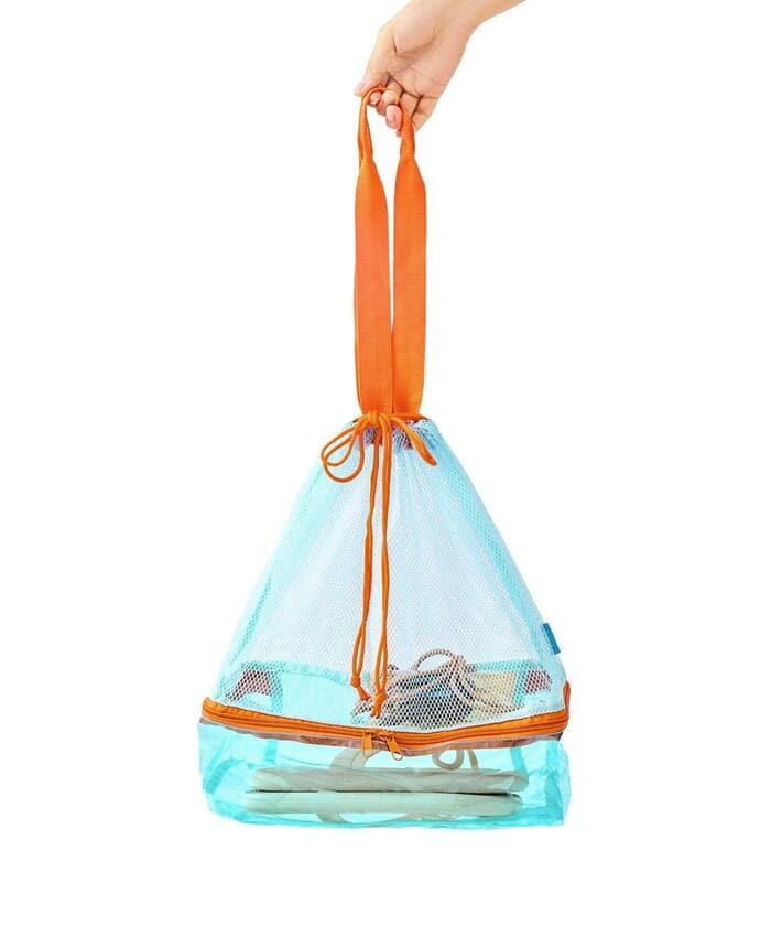 メッシュ巾着バッグ