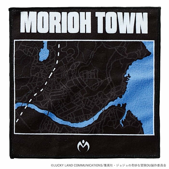 「MORIOH TOWN」の文字と地図を大きく配置